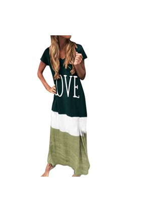 Jupe en Cuir Rouge Maxi Dress Block Daily Women V Tie-TEED Neck Sleeve Taille Robe pour Femmes Robe De Poupée Chère Black, X