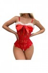 RYTEJFES Sexy Costume, Femme Sexy Dessuesexy Sous-vêtements Vêtements de Noël Grande Taille Ensemble Sex Set Rouge Vêtements 