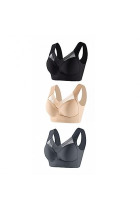 HANXIULIN Soutien-gorge femme dentelle bonnets souples bustier coupe sans couture soutien-gorge armatures soutien-gorge quoti