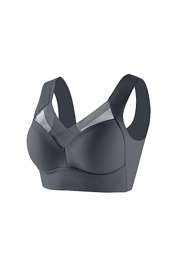 HANXIULIN Soutien-gorge femme dentelle bonnets souples bustier coupe sans couture soutien-gorge armatures soutien-gorge quoti