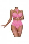 Lingerie Femme Sexy Ensemble Homme Sexy Hot y*2*k Femmes Mode Sexy Dentelle Cils Dentelle Cou Boucle Lingerie Sexy Combinaiso