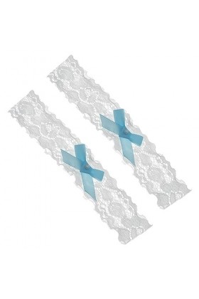 Garneck 2Pcs Bridal Lace Legband Décoration De Mariage Blanc Décor Jarretières pour La Mariée Macramé Décor Mariée Accessoire