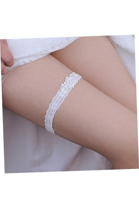 Gadpiparty 2 Paires Jarretière De Mariée Porte-Jarretelles De Mariage Jarretière De Mariage Jarretière Florale Fleurs Fournit