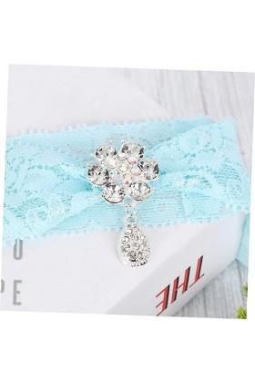 SOIMISS 2Pcs Accesorios Para Mujer Bleu Tenue Jarretière De Bal Jarretière De Mariage Accessoires pour Femmes Porte-Jarretell