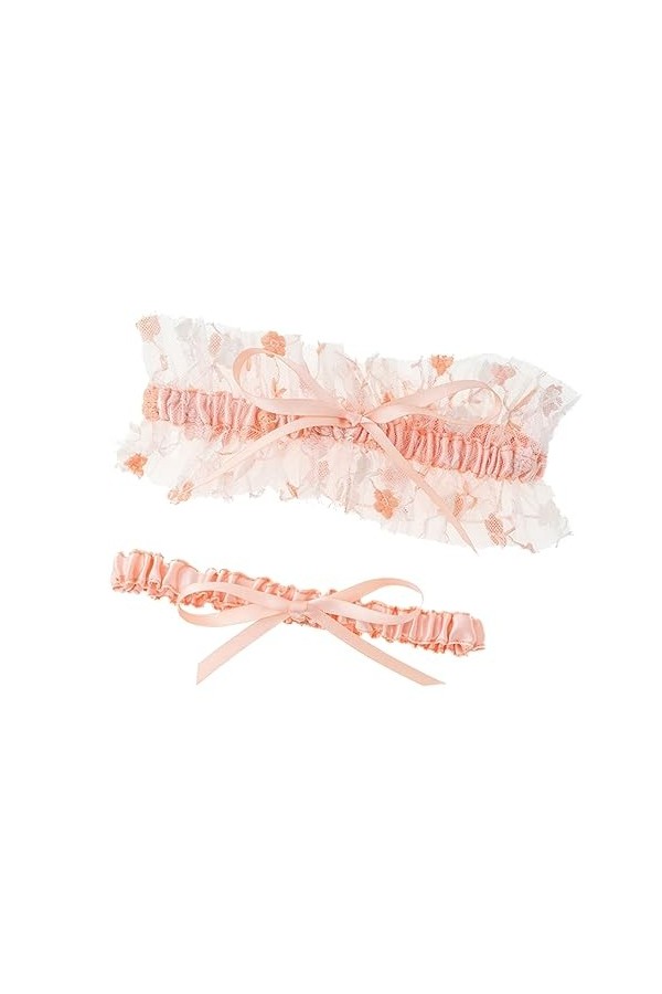 SOIMISS 2 Pièces Jarretière De Mariée Ceinture De Perles Ceintures De Bal Décoration De Mariage Jarretières Florales Décor De