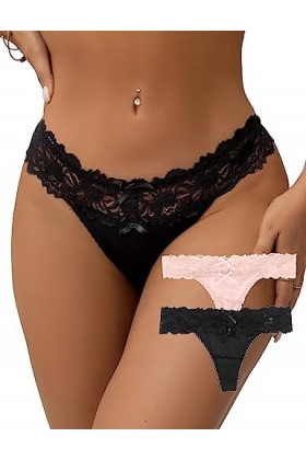 Culotte Femme String Femme Sexy Chic String Femme Grande Taille Culotte Dentelle Tanga Slips Femme Tanga Dentelle Stretch Sli