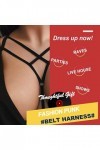 Air Swimmers Punk Harnais | Jambe Jarretière pour Femmes | Gothique réglable Ceintures pour Rave et Spectacles | Lingerie Ass