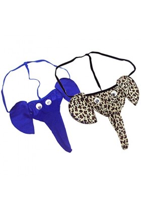 VemeFufu String G String Slip Tanga Homme Sexy Éléphant Tronc Sous-vêtements Hommes Chaud Taille Basse Élastique Thong Mâle C