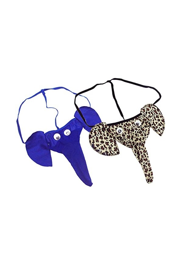 VemeFufu String G String Slip Tanga Homme Sexy Éléphant Tronc Sous-vêtements Hommes Chaud Taille Basse Élastique Thong Mâle C