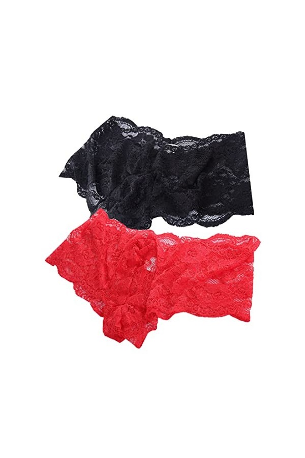 VemeFufu Sexy Dentelle Hommes Sous-vêtements String C String G Slip Boxer Tanga Hommes Chaud Taille Basse Élastique Thong Man