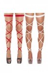 Flayem Sexy Jarretières Leg Wraps Set Élastique Jarretière Croix Bandage Multicolore Cuisse Anneau Bas Costume De Festival De