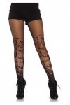 Leg Avenue - Bat wing sheer pantyhose, Taille Unique Le Noir 