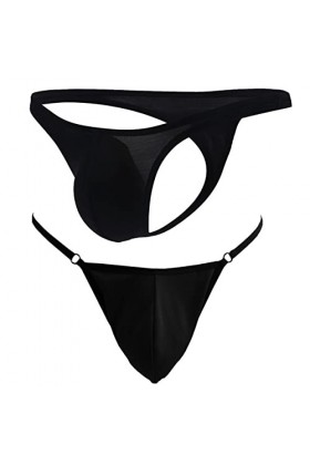 VemeFufu String G String Slip Tanga Hommes Sexy Dentelle Sous-vêtements Hommes Chaud Taille Basse Élastique Thong Mâle Culott