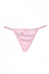 YIJIAN Femmes sous-vêtements Culottes T-Back G-String Strings Slips Satin Lingerie Culotte Color : Pink, Size : XXL 