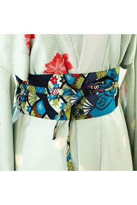 Amosfun Kimono Obi Belt Ita Plate Japonais Kimono Koshihimo Ceinture Kimono Accessoire Ceinture de Protection Kimono Blanc ,