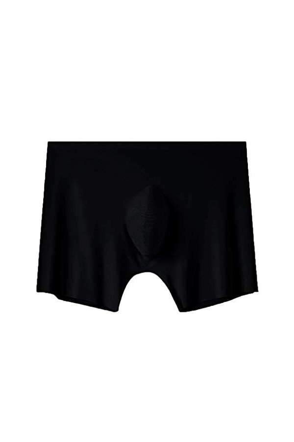 MIYUE Sous-Vêtements en Soie de Glace pour Homme Boxer Sexy Erotique Transparent à Maille Respirant Élastique Translucide Com