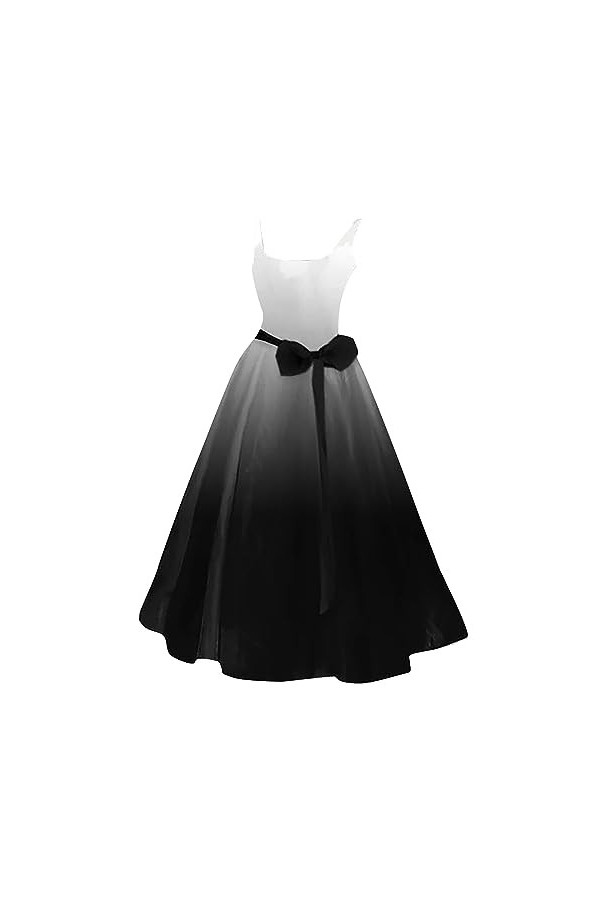 Robe dHalloween sexy pour femme avec dégradé de couleur unie - Décontractée - Col rond - Sexy - Sans manches - Longueur au s