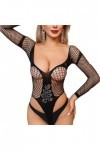 Hot Diamond Grande Taille Sexy Slim One Piece Noir Uniformes Fun avec Diamant Feuilles Libre Enlever Une Pièce Filet De Pêche