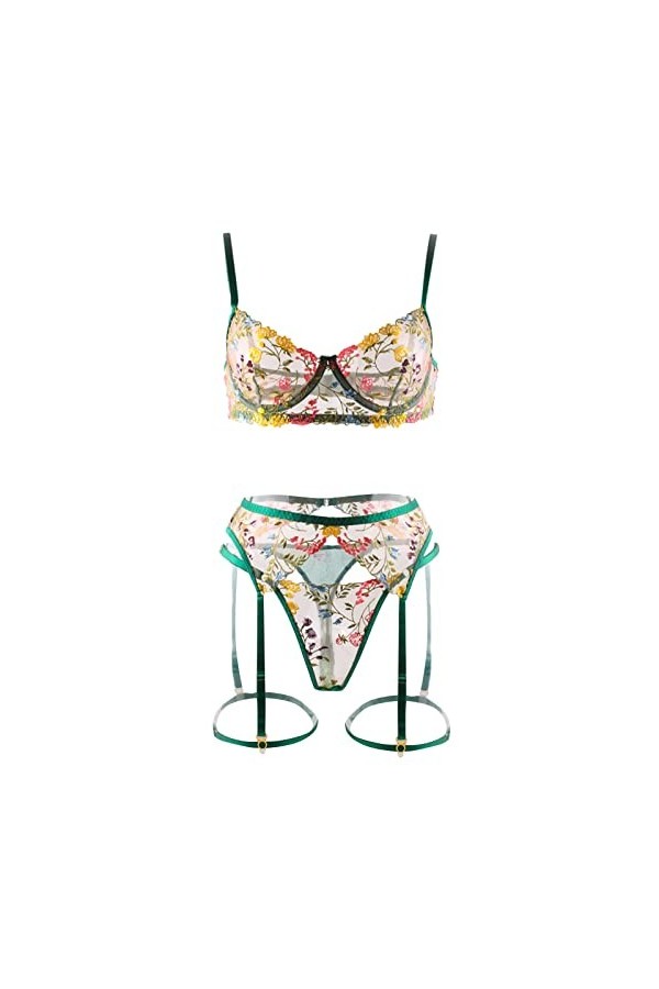 Lingerie Femme Sexy Ensemble Homme Sexy Hot y20.k Sous-vêtements amusants pour femmes Sexy voir à travers fleur soutien-gorge