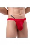 CHOUBAGUAI Mini String Sexy Transparent Taille Basse pour Hommes