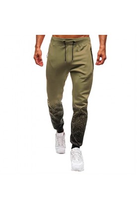 CUTeFiorino Grain Sports Pouch Pantalon pour homme avec fermeture Éclair Moutarde Respirant Grain, vert, XXL