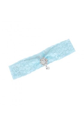 Abaodam 2 Pièces Bleu Tenue Jarretières pour Mariée Jarretières De Mariage Robes De Mariée pour Mariée Strass Jarretière Cuis