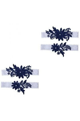 Abaodam 4 Pièces Jarretière De Jambe De Mariée Jarretière De Mariage Jarretière De Mariée en Cristal Ceinture De Perles Ceint