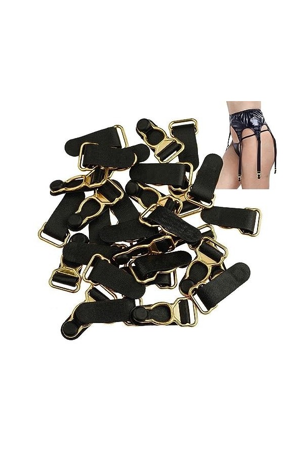 Lpitoy Boucles De Ceinture De Jarretière Corset 100pcs sous-suspendeurs À Courroie Clips Anti-glipage Stockage des sous-vêtem