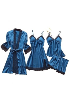 FGUUTYM Ensemble lingerie grande taille robe de nuit en dentelle ceinture pyjama ensemble sous-vêtements poupée enfant femme 