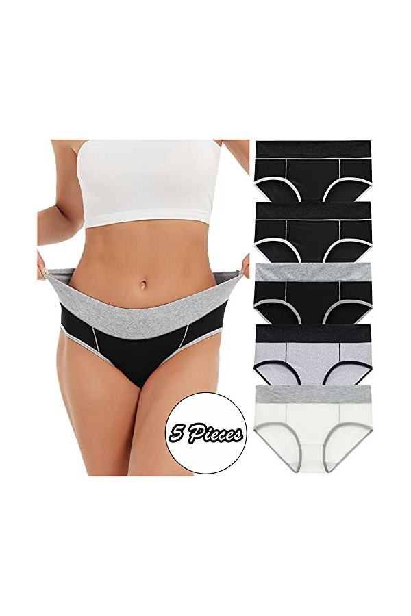 PANPANY Culottes pour Femme Multicolore Soutien-Gorge Dentelle Confortables sans Couture sous Vetements Taille Basse Tanga St