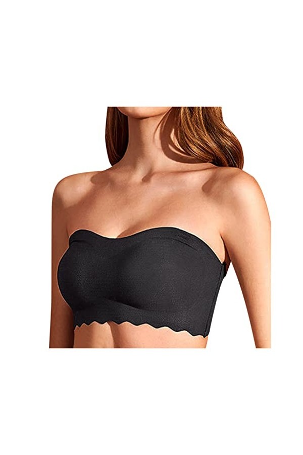Retour Belle Poitrine Femmes sans Bretelles Wrap Antidérapant sous-Vêtements Sexy Soutien-Gorge Intimes Menstruelle Enveloppe