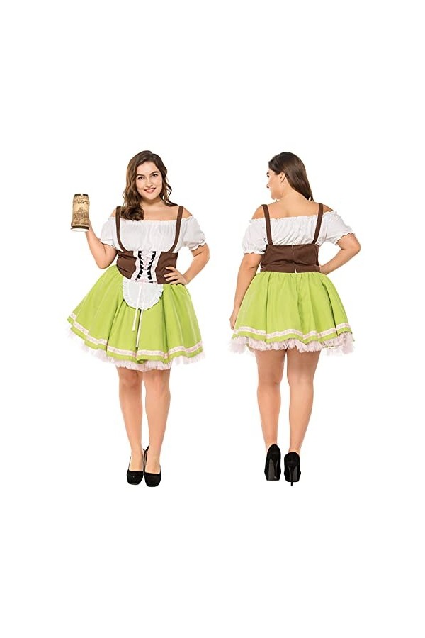 TWIOIOVE Costume de cosplay pour femme - Sexy - Costume de fête de la bière - Costume de fête de la bière - Costume de cospla