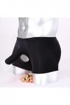 SEXYSY Nez déléphant Hommes sous-vêtements Sexy Trou caleçon Long Renflement Respirant Homme caleçon Culotte