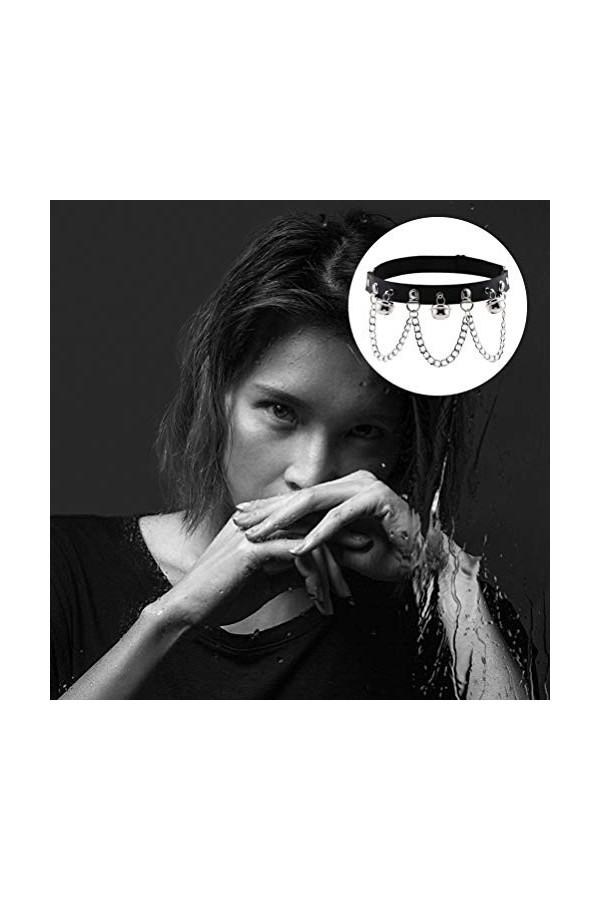 TOYANDONA Harnais de Jambe Gothique Porte-Jarretelles en Cuir Punk Cuisse Boucle Anneau Vêtements Accessoires avec Cloche pou