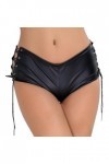 GRRKDFQ Lingerie Sexy Hot Chaude Short À Nouer Chaud Et Séduisant,Noir,XXL
