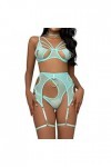 Lingerie Femme Sexy Ensemble Homme Sexy Hot y28.k Femmes Dame Sexy Accessoires en métal avec Cou Suspendu Maille Lingerie Ens
