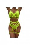 Lingerie Femme Sexy Ensemble Homme Sexy Hot y*2*k Mode féminine Pure Color Bandage Mesh Splicing sous-vêtements Sexy avec des