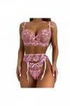 Transparent Robe de Nuit Femme Ensembles Lingerie String sans Entrejambe Dentelle Pyjama de Chambre Ensemble Femme Coquine So