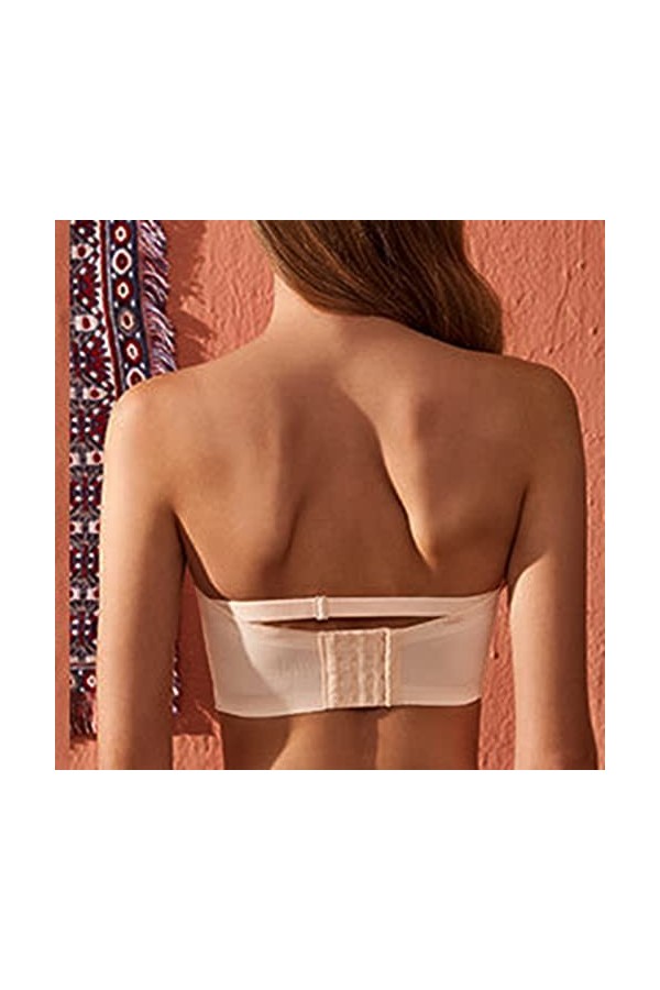 Retour Belle Poitrine Femmes sans Bretelles Wrap Antidérapant sous-Vêtements Sexy Soutien-Gorge Intimes Menstruelle Enveloppe