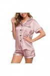 Kwatieh Sexy Femme Coquine éRotique - Saint-Valentine Sexy Pyjamas en Satin Sexy Ensemble Combinaison Chemise De Nuit Femme N