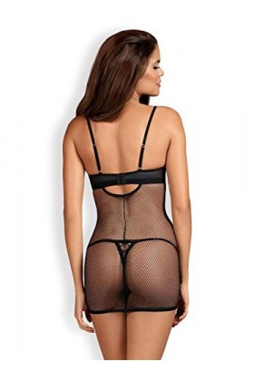 Obsessive Redella Chemise & Thong Noir S
