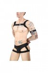 CHOUBAGUAI Harnais Tongs Ensemble Lingerie Hommes Corps Poitrine Sangles G String Sexy sous-vêtements Jambe Anneau Costume Jo