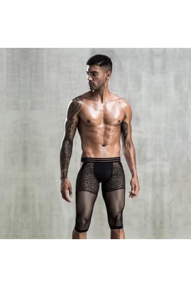 Sous-Vêtements pour Hommes Boxer Transparent en Maille Boxer avec Pochette Sous-Vêtements Porno pour Adultes Pyjamas Costume 