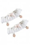 GALPADA Lot De 2 Porte-Jarretelles En Dentelle Lolita Avec Clips Antidérapants Réglables En Croix Sur La Cuisse Ceinture Élas