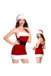 ulapithi Père Noël sexy pour femmes,Costume cosplay Ensemble Père Noël - tenues pour femmes adultes, Costume noël à épaules d