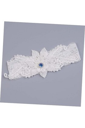 SOIMISS Jarretières pour La Mariée Jarretières De Mariage Blanc Femmes Dentelle Jarretière De Mariée Dentelle Jarretière Cris