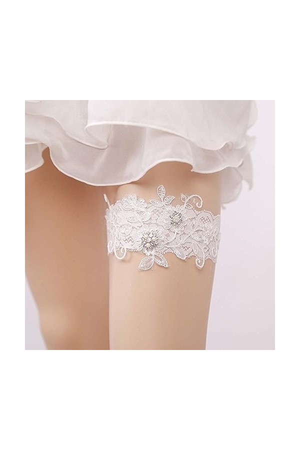 SOIMISS Jarretière De Mariée Jarretières De Mariage Dame Dentelle Jarretière Femmes Broderie Jarretière Dentelle De Mariée Ja