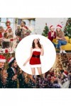 ulapithi fête Noël sexy | Cosplay Robe Sexy Ensemble Père Noël,Mini robes épaules dénudées avec chapeau et couvre-pieds, Noël