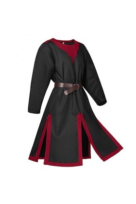 Gefomuofe Gilet médiéval pour homme - Lilas - Costume médiéval - Tunique dHalloween - Chemise à lacets - Pirates - Sans manc