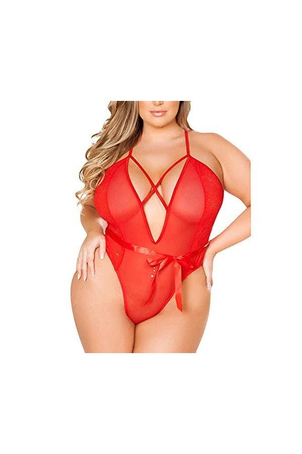 WEITING 3 Couleurs M-5XL Sexy Dentelle Body Lingerie Stripper Vêtements Vêtements De Nuit Sous-Vêtements Costumes Dancewear B